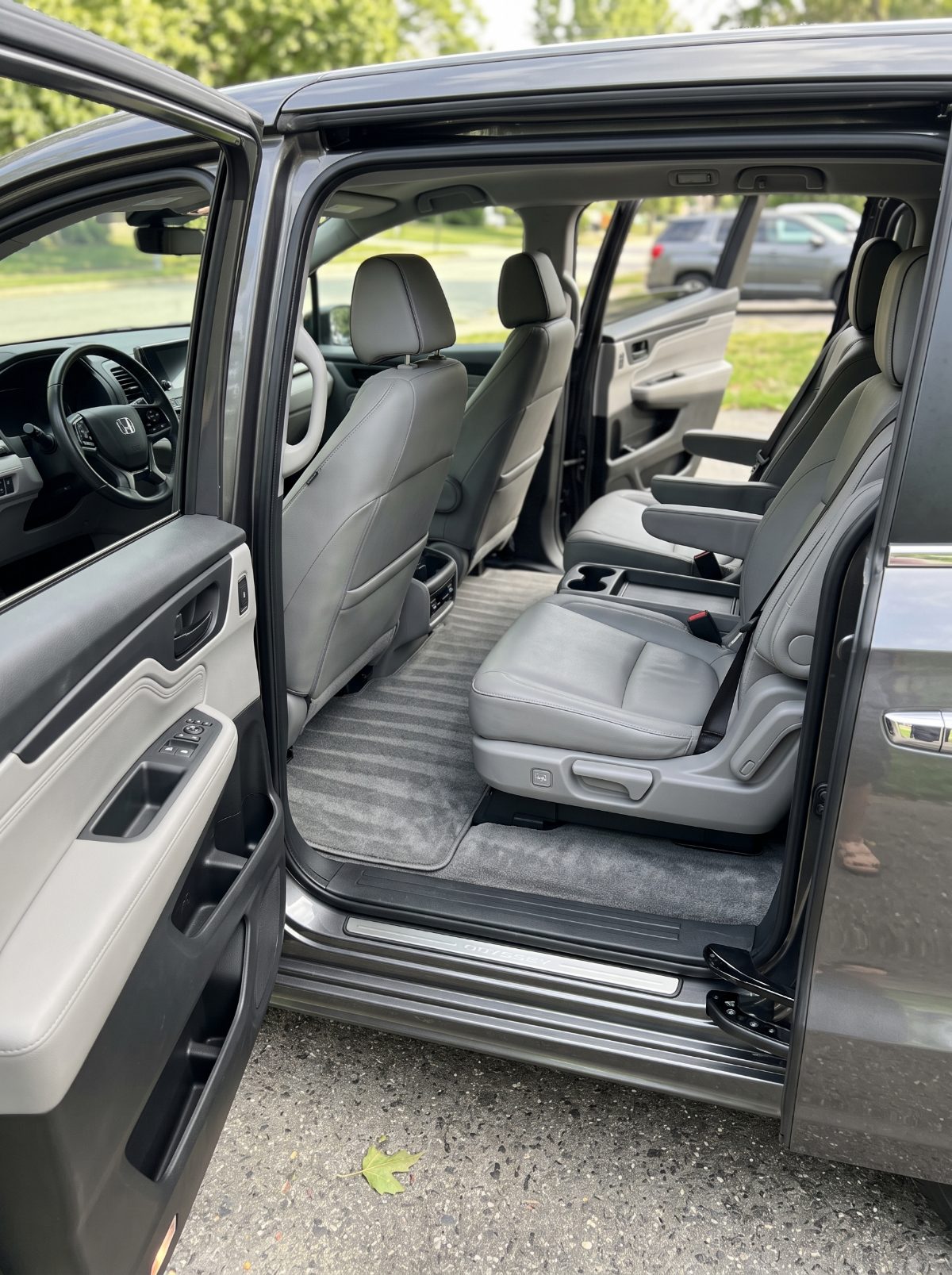 Seats and carpets extracted
